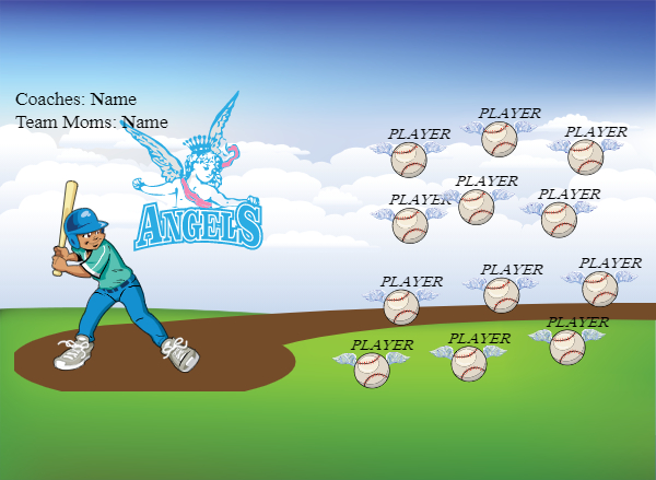 Angel1 Softball Banner softball banner maker images