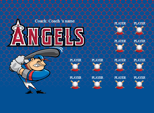 Angels 4 baseball pole