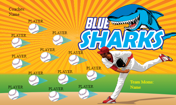 BLueSharks2 Softball Banner softball slogans for banners images