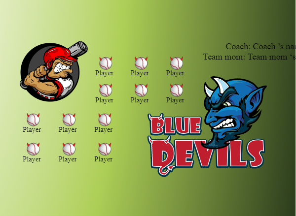Blue Devil 2 Softball Banner fastpitch softball banners images