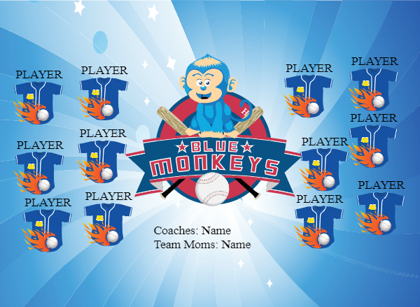 BlueMonkey Softball Banner softball banner picture ideas images