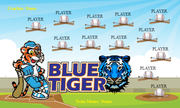 BlueTiger Softball Banner diy softball banners images