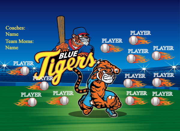 BlueTiger2 Softball Banner fastpitch softball banners images