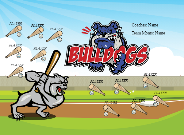 Bulldogs Softball Banner