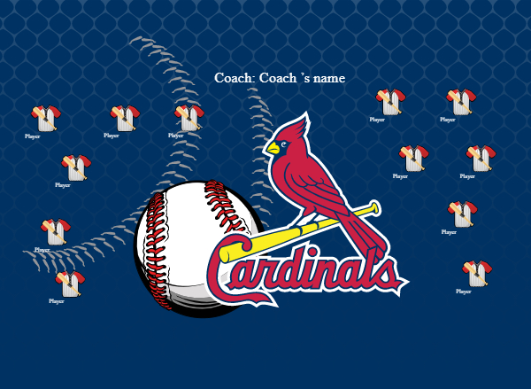 Cardinals 3 baseball pole