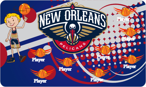 New Orleans Pelicans 3 Basketball Banner basketball court banner images