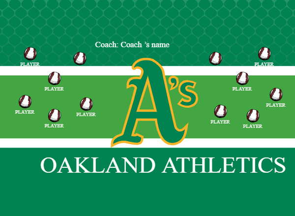 Oakland 3 baseball pole