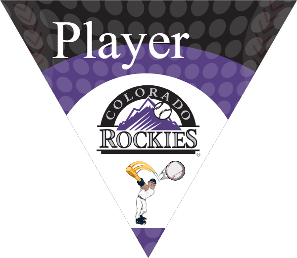 Rockies 3 Softball Banner fastpitch softball team banner picture