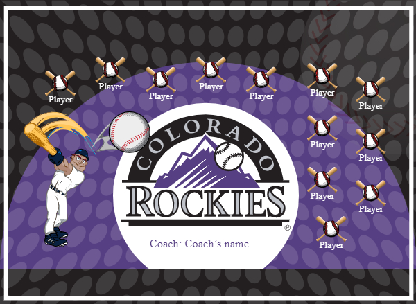 Rockies 3 Softball Banner softball banners templates picture